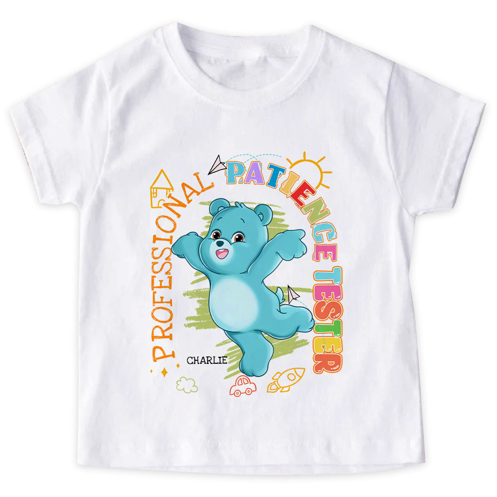 Personalized Gift For Grandson Professional Patience Tester Kid T Shirt - Kid Hoodie - Kid Sweatshirt 32566 Mockup Black