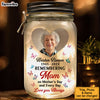 Personalized Memorial Mom Mother's Day And Always Photo Upload Mason Jar Light 32584 1