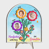 Personalized Gift For Grandma Flowers Handpicked With Love 2 Layered Separate Wooden Plaque 32639 1