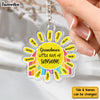 Personalized Gift For Grandma's Rays Of Sunshine Acrylic Keychain 32657 1