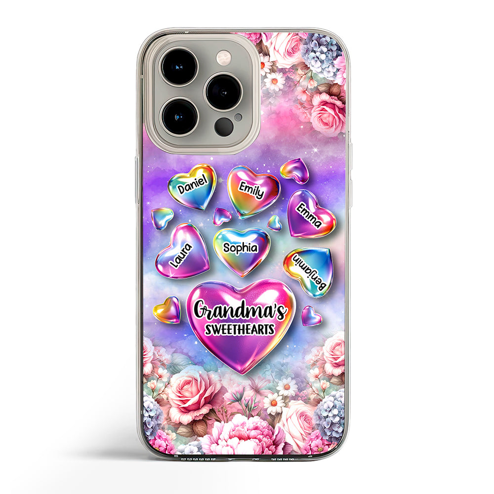 Personalized Grandma's Sweethearts Clear Phone Case 32732 Primary Mockup