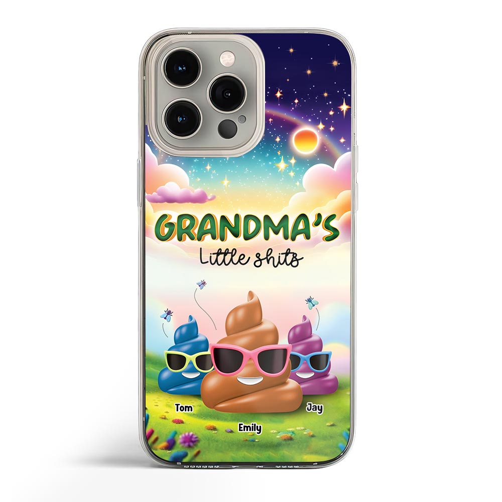 Personalized Gift For Grandma Funny Little Things Clear Phone Case 32761 Primary Mockup