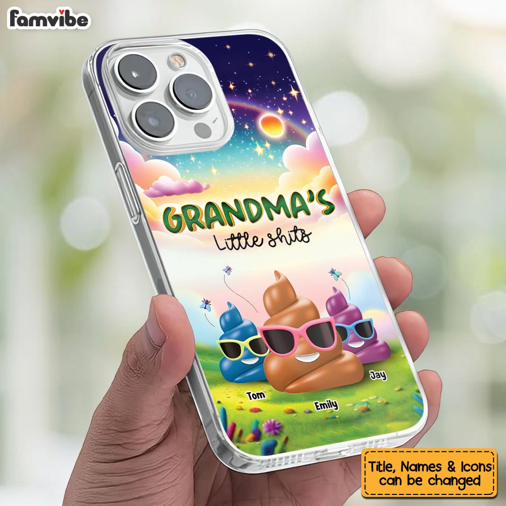 Personalized Gift For Grandma Funny Little Things Clear Phone Case 32761 Primary Mockup