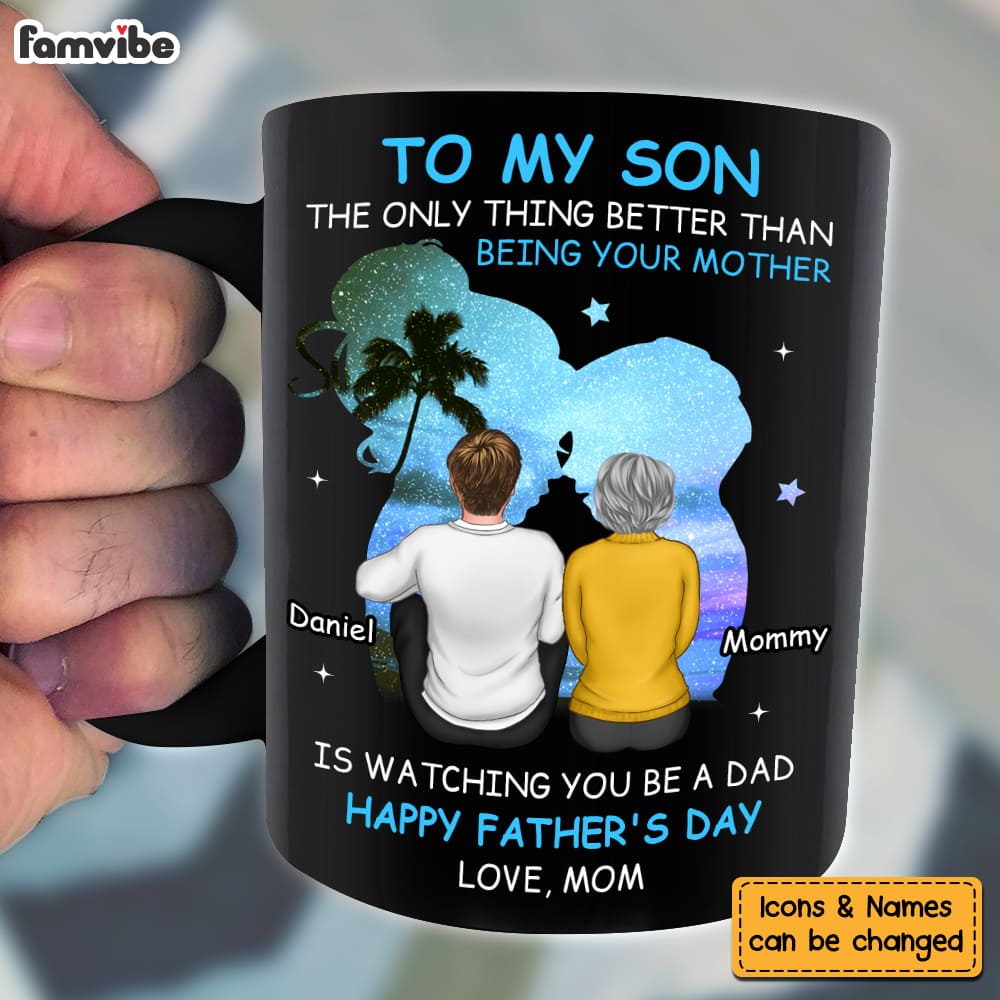 Personalized Gift For Son Happy Father's Day Mug 32920 Primary Mockup