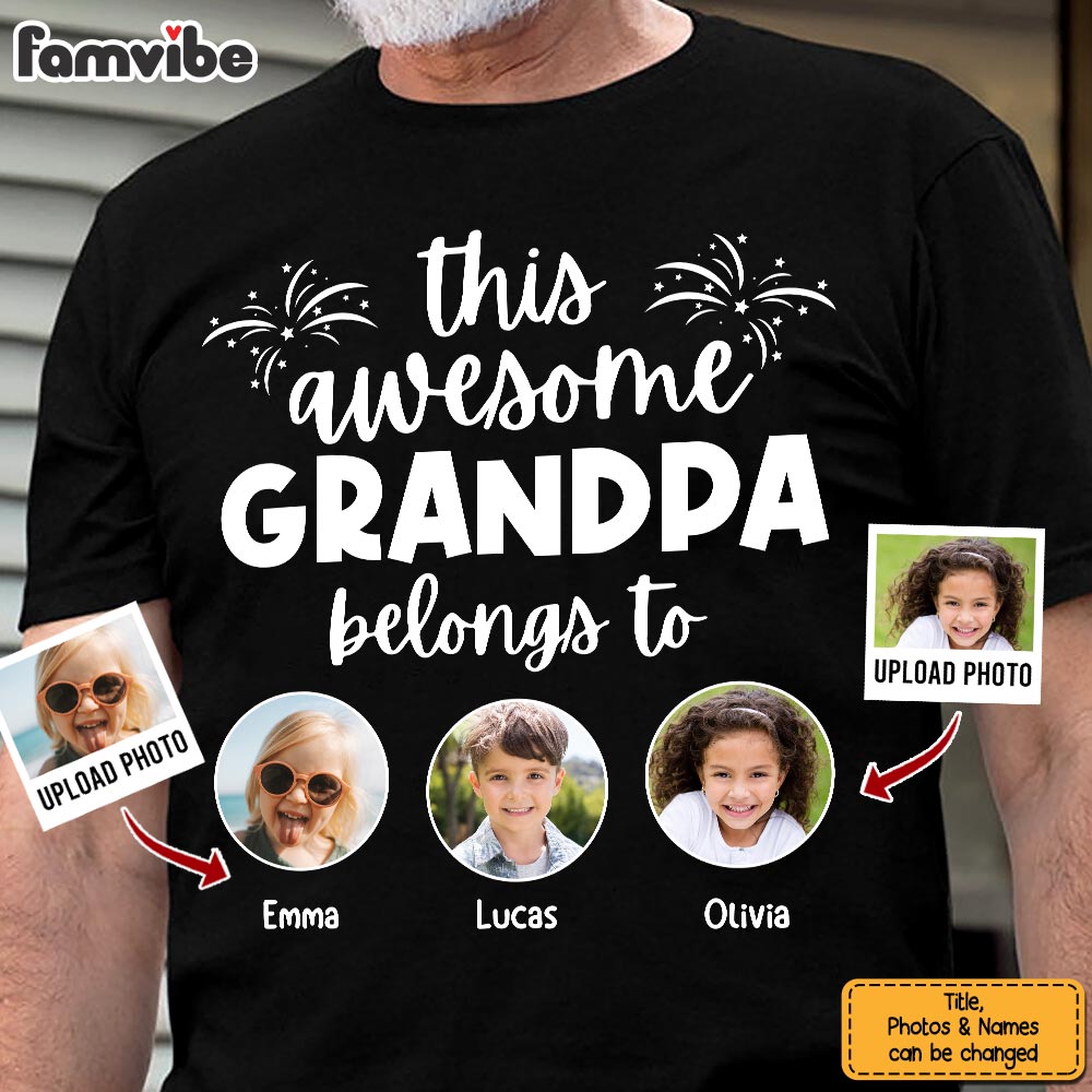 Personalized Gift For Grandpa, Dad Shirt Hoodie Sweatshirt 32928 Primary Mockup