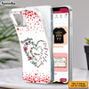 Personalized Gift For Grandma Floral Heart Clear Phone Case 33037 1