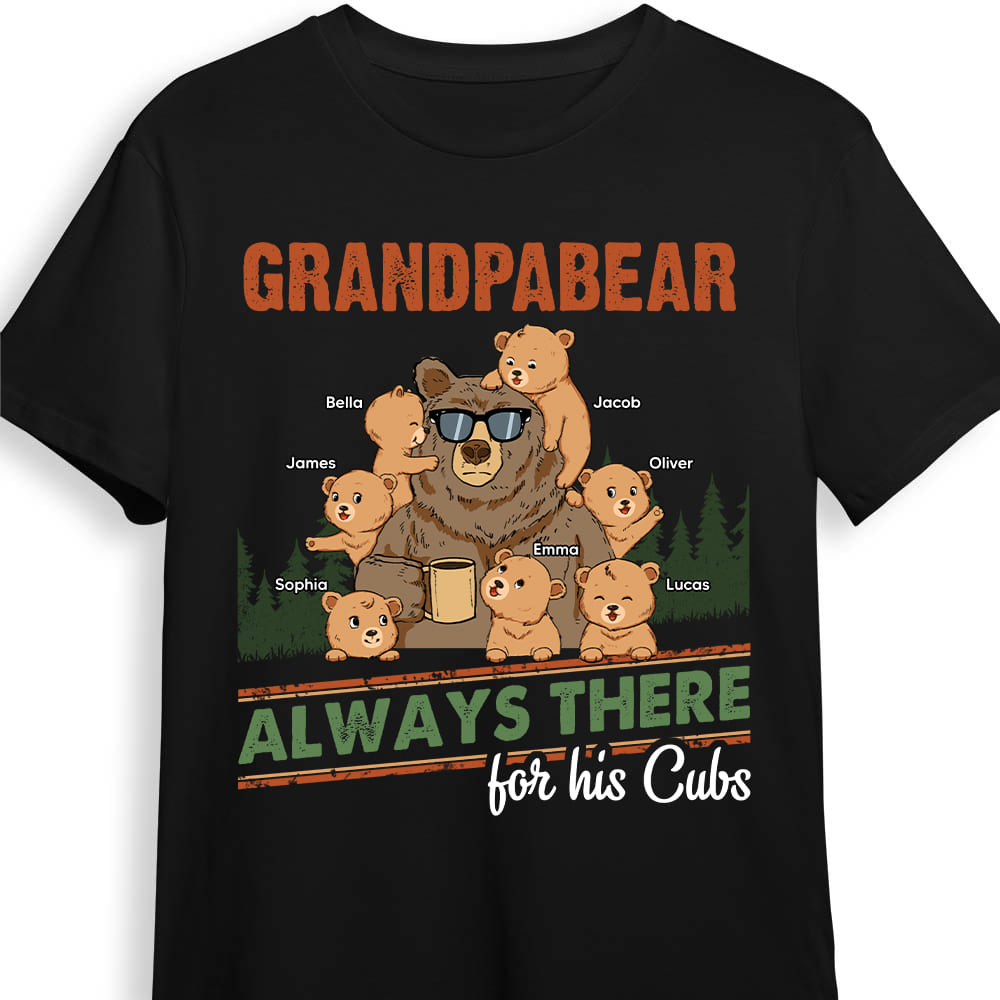Personalized Gift For Grandpabear Is Always There Shirt Hoodie Sweatshirt 33043 Primary Mockup
