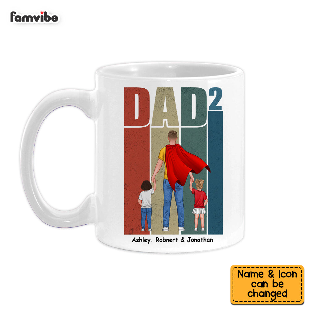 Personalized For Dad Walking Dad and Child Mug 33047 Primary Mockup