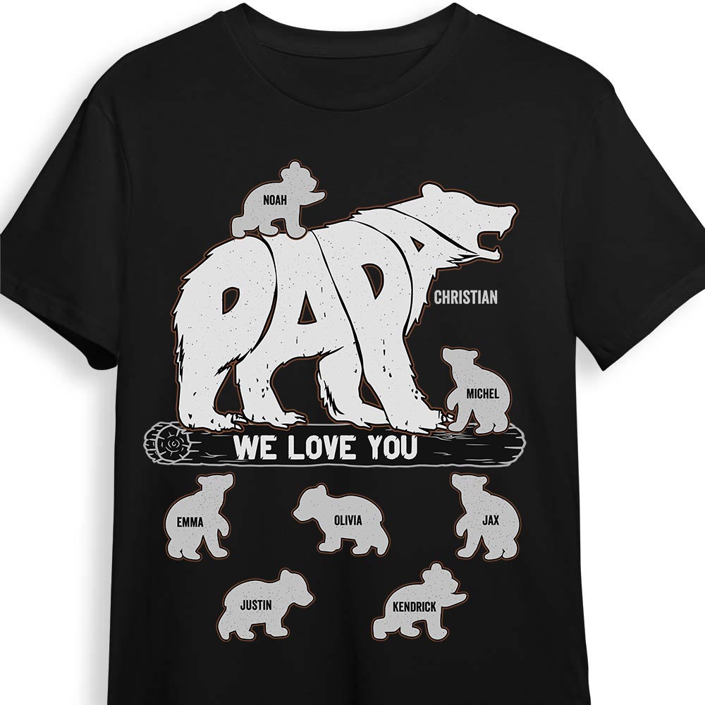 Personalized Gift For Grandpa Papa Bear Shirt Hoodie Sweatshirt 33231 Primary Mockup