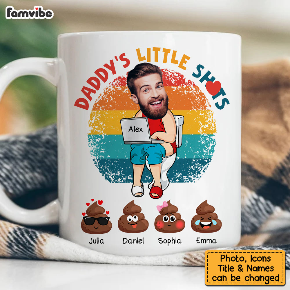 Personalized For Dad Funny Little Sh*t Mug 33275 Primary Mockup