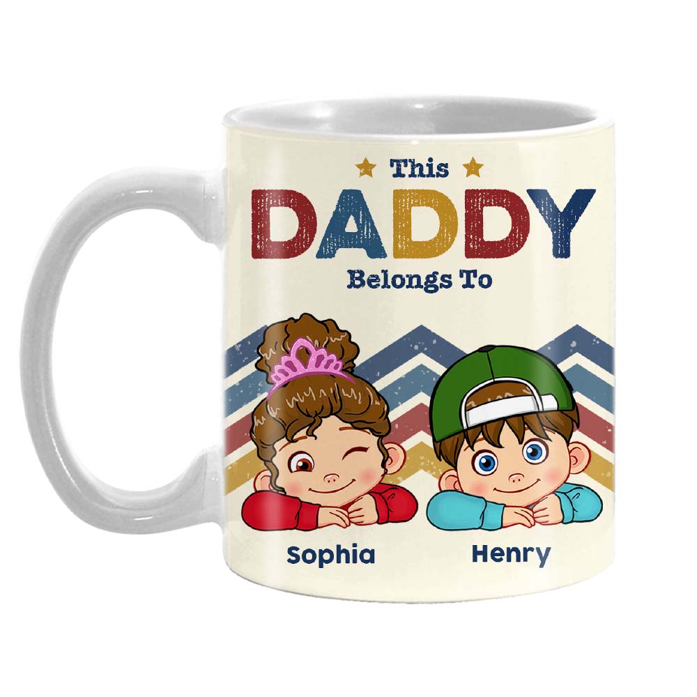Personalized Gift For Dad This Daddy Belongs Mug 33307 Primary Mockup