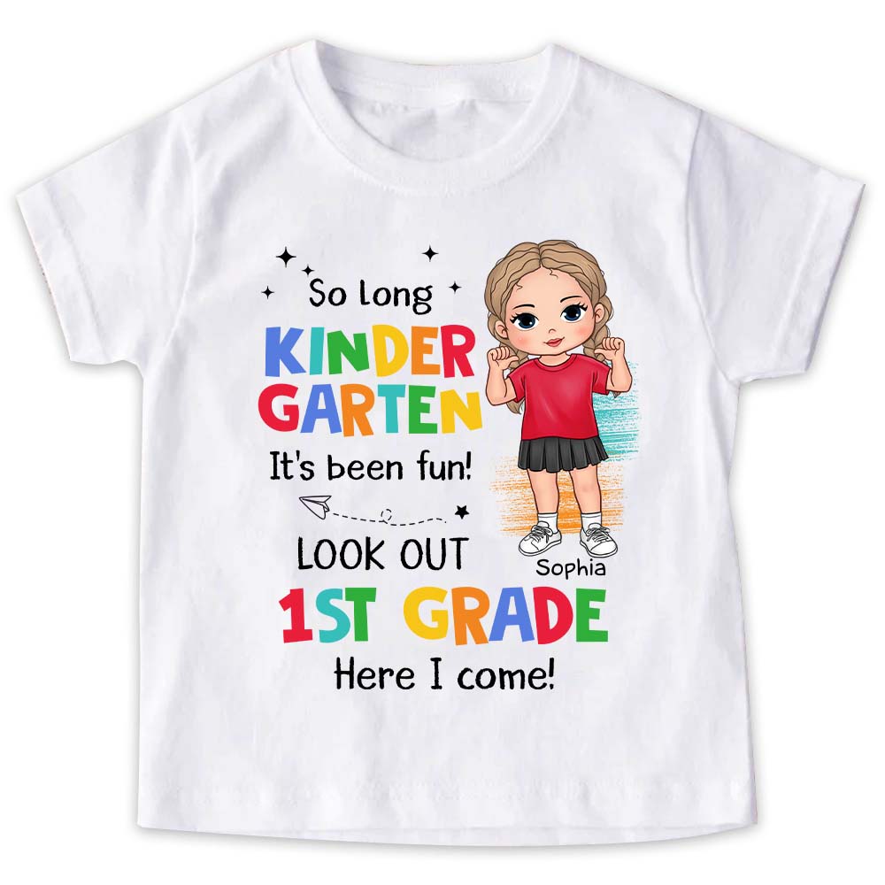 Personalized Back To School Gift For Grandkid Look Out Here I Come Kid T Shirt - Kid Hoodie - Kid Sweatshirt 33365 Mockup 2