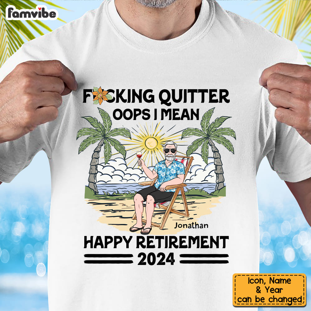 Personalized For Dad Oops I Mean Happy Retirement Shirt 33382 Primary Mockup