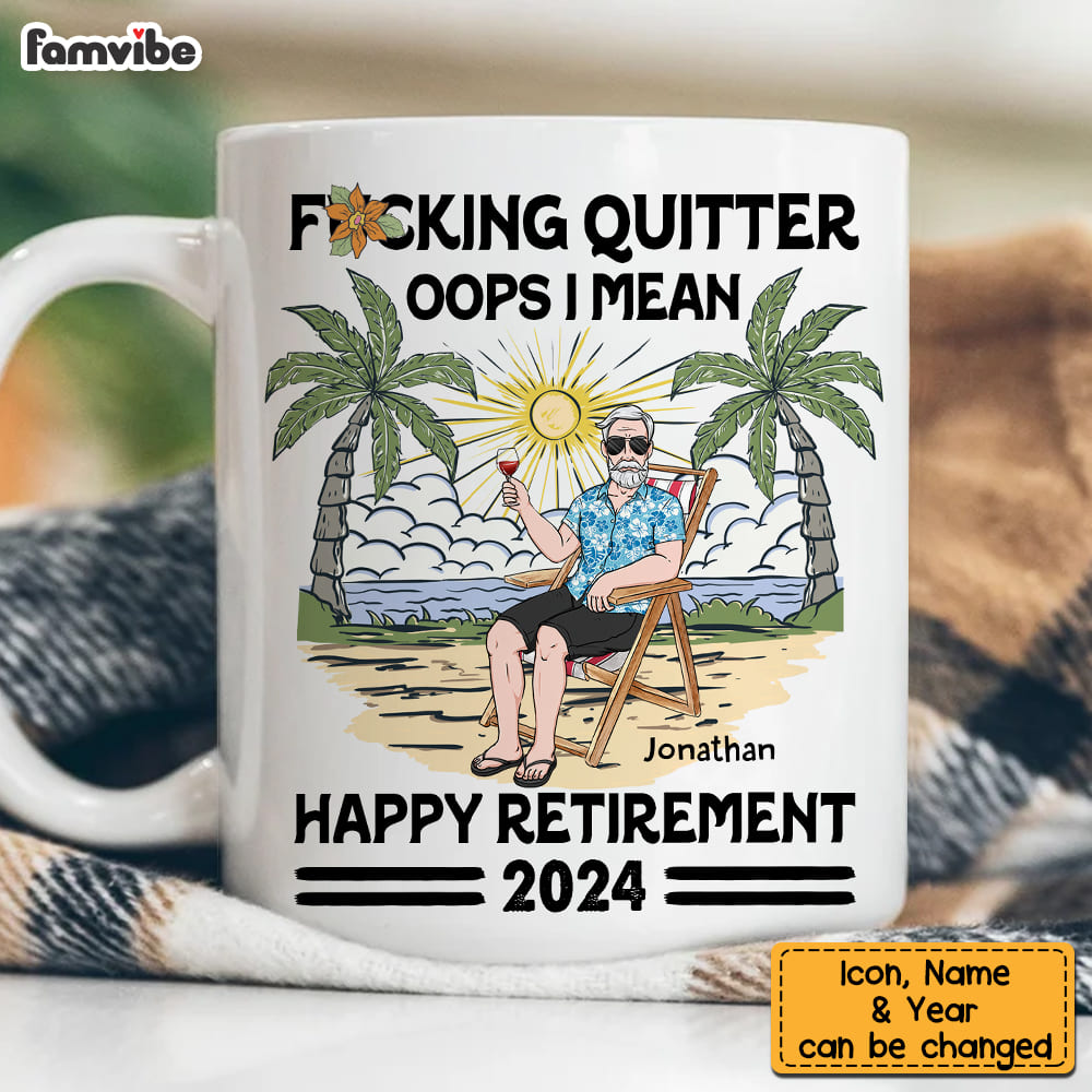 Personalized For Dad Oops I Mean Happy Retirement Mug 33457 Primary Mockup
