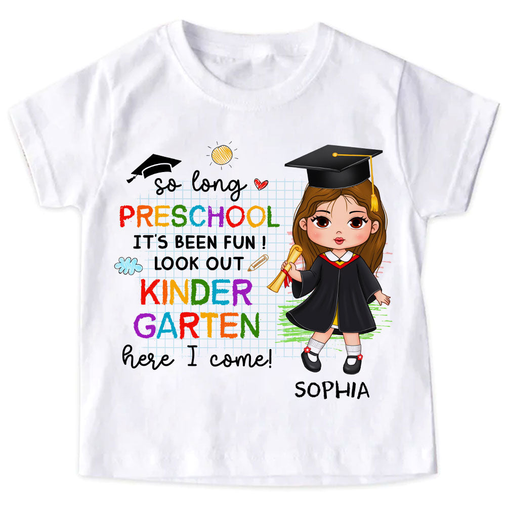 Personalized For Granddaughter Preschool Graduate Kid T Shirt - Kid Hoodie - Kid Sweatshirt 33481 Mockup 2
