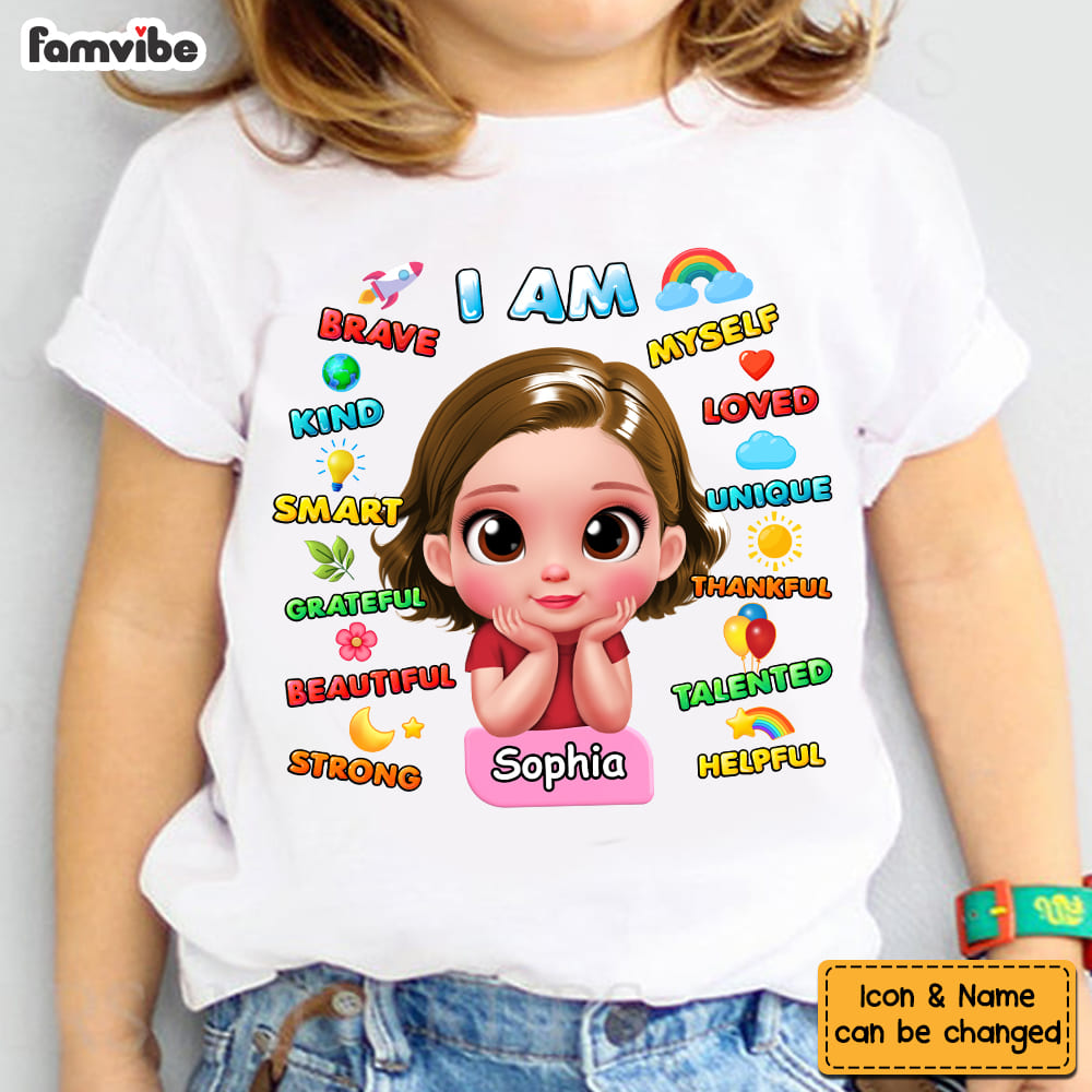 Personalized Gift For Granddaughter I Am Kid T Shirt - Kid Hoodie - Kid Sweatshirt 33584 Mockup 2