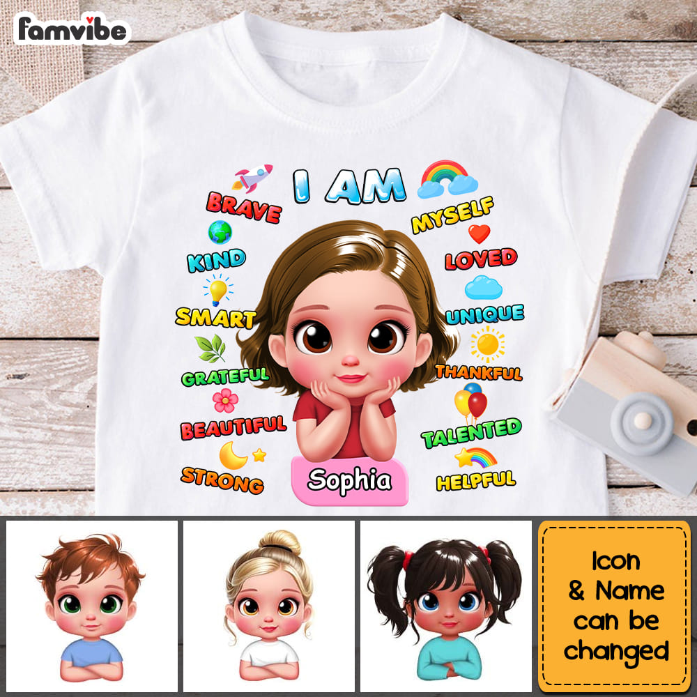 Personalized Gift For Granddaughter I Am Kid T Shirt - Kid Hoodie - Kid Sweatshirt 33584 Mockup 2