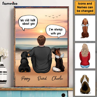 Personalized I Still Talk About You I Love You Dog Memorial Poster 36694 Primary Mockup