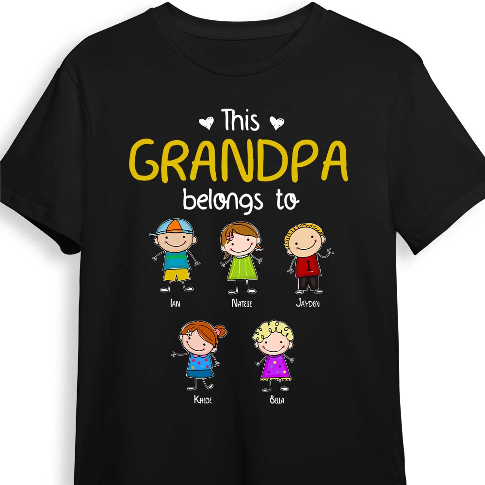 Personalized Grandpa Belongs T Shirt SB243 81O34