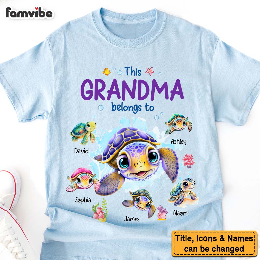Personalized This Grandma Belongs To Shirt Hoodie Sweatshirt 28685 Primary Mockup