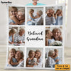 Personalized Gift For Grandma Upload Photo Grid Gallery And Custom Text Blanket 28458 1