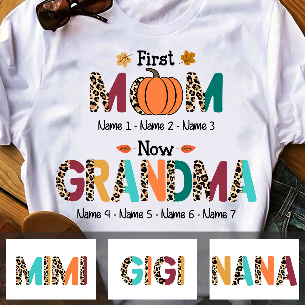 Personalized Fall Halloween Mom Grandma T Shirt AG64 26O47 Primary Mockup