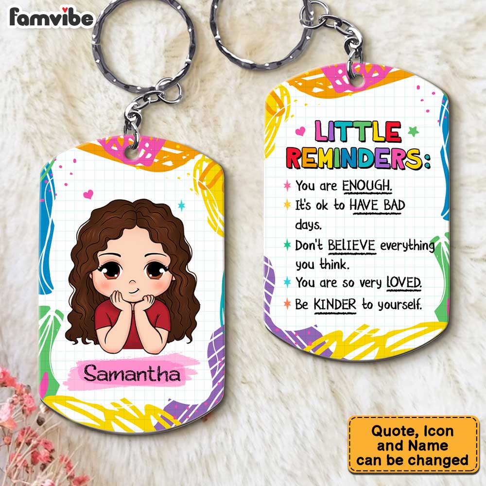Personalized Gift For Granddaughter Aluminum Keychain 23082 Primary Mockup