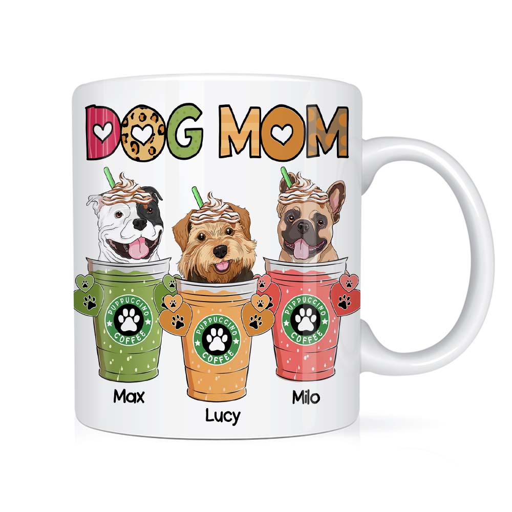 Personalized Coffee Lover Dog Mom Mug 24013 Primary Mockup