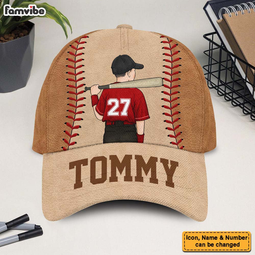 Personalized Gift For Grandson For Baseball Boy Cap 26726 Primary Mockup