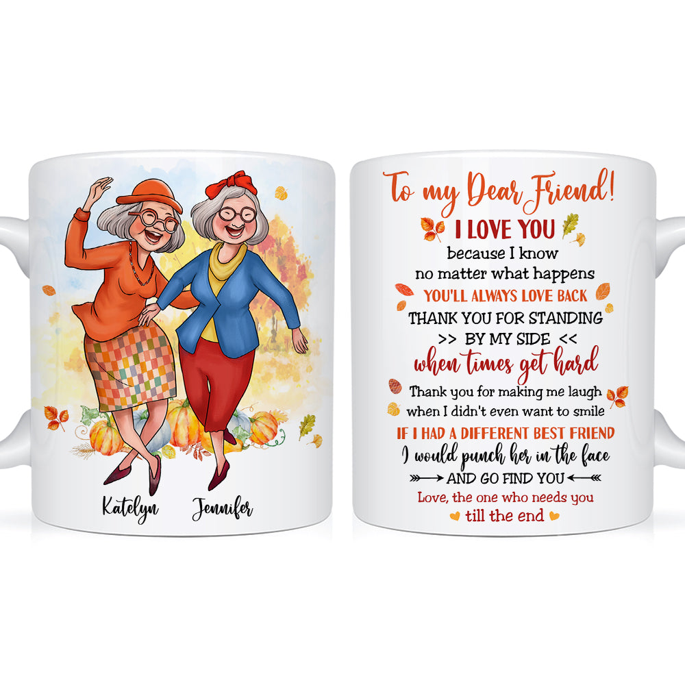 Personalized Gift For Friends Fall Theme Mug 27197 Primary Mockup