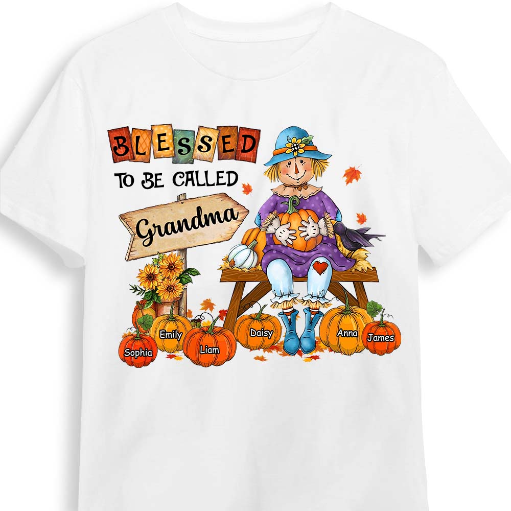 Personalized Gift For Grandma Blessed To Be Called Grandma Fall Shirt Hoodie Sweatshirt 27360 Primary Mockup