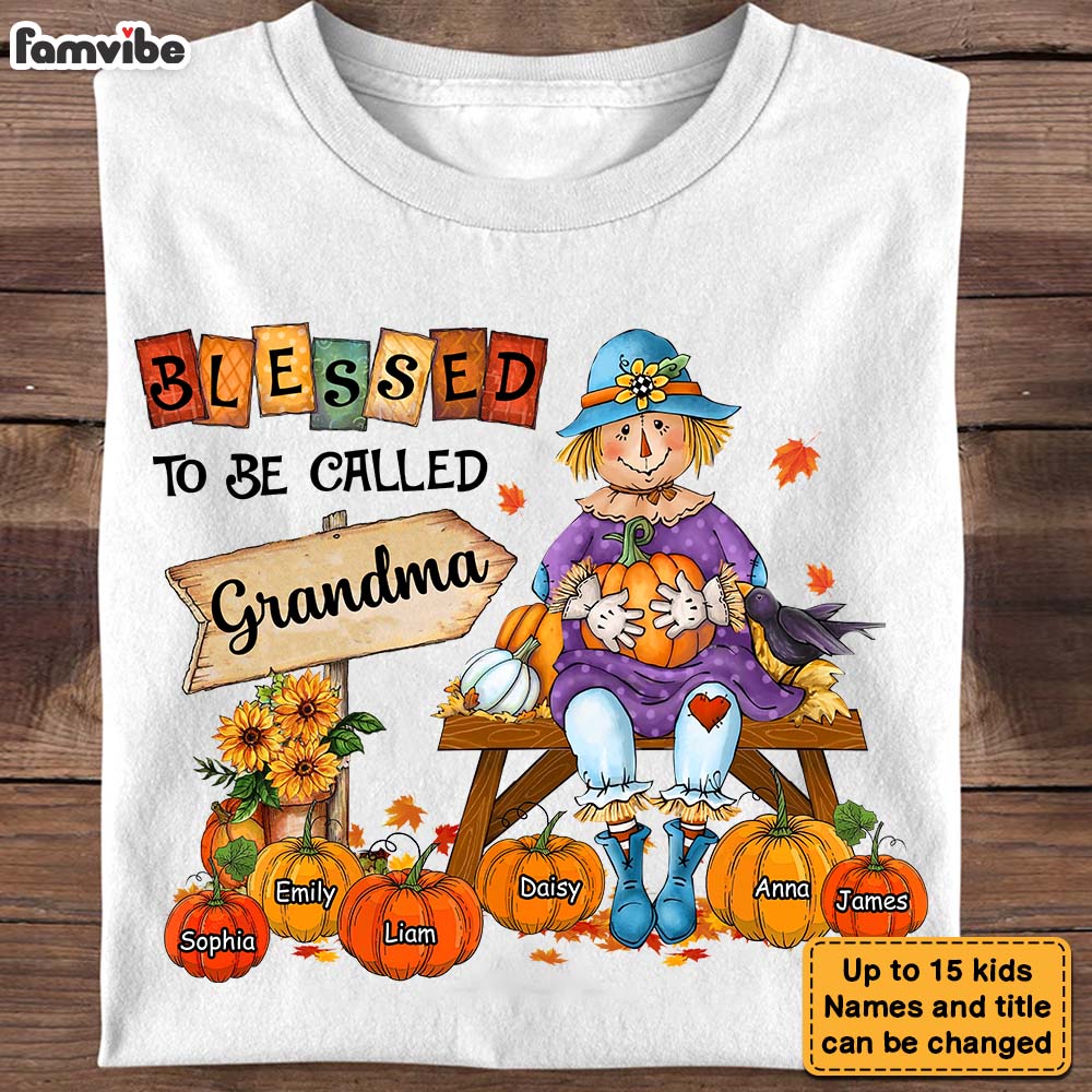Personalized Gift For Grandma Blessed To Be Called Grandma Fall Shirt Hoodie Sweatshirt 27360 Primary Mockup