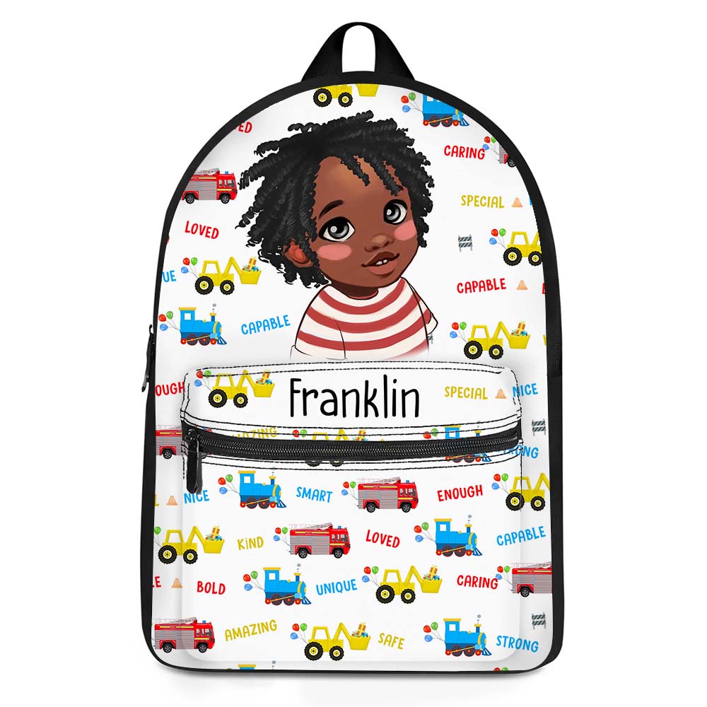 Personalized Gift For Grandson Cars Back To School Affirmations BackPack 27420 Primary Mockup