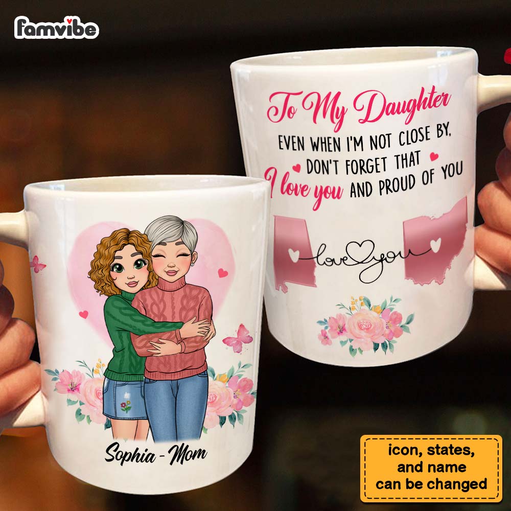 Personalized Gifts For Daughter Long Distance Love You Mug 27595 Primary Mockup