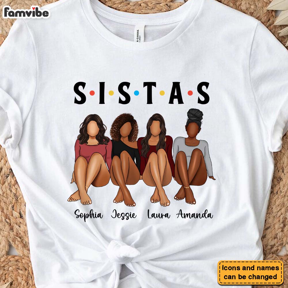 Personalized Women Gifts For Birthday Gift For Friend Sistas Shirt Hoodie Sweatshirt 27646 Primary Mockup