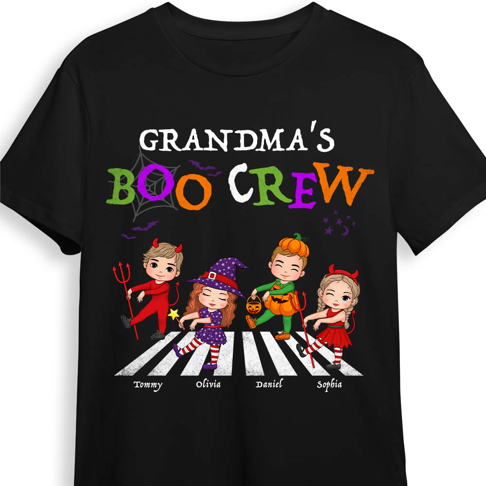 Personalized Gift For Grandma's Boo Crew Shirt Hoodie Sweatshirt 27811 Primary Mockup