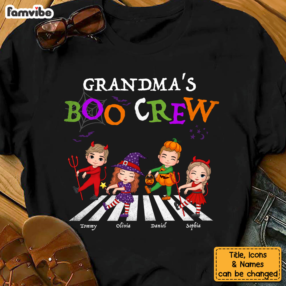Personalized Gift For Grandma's Boo Crew Shirt Hoodie Sweatshirt 27811 Primary Mockup