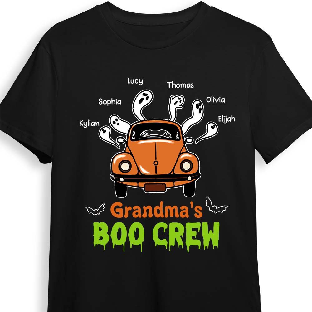 Personalized Halloween Fall Gift For Grandma Boo Crew Shirt Hoodie Sweatshirt 27858 Primary Mockup