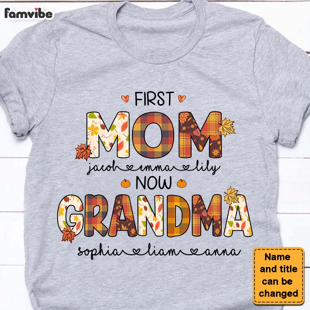 Personalized Gift For Grandma Fall Shirt Hoodie Sweatshirt 27942 Primary Mockup