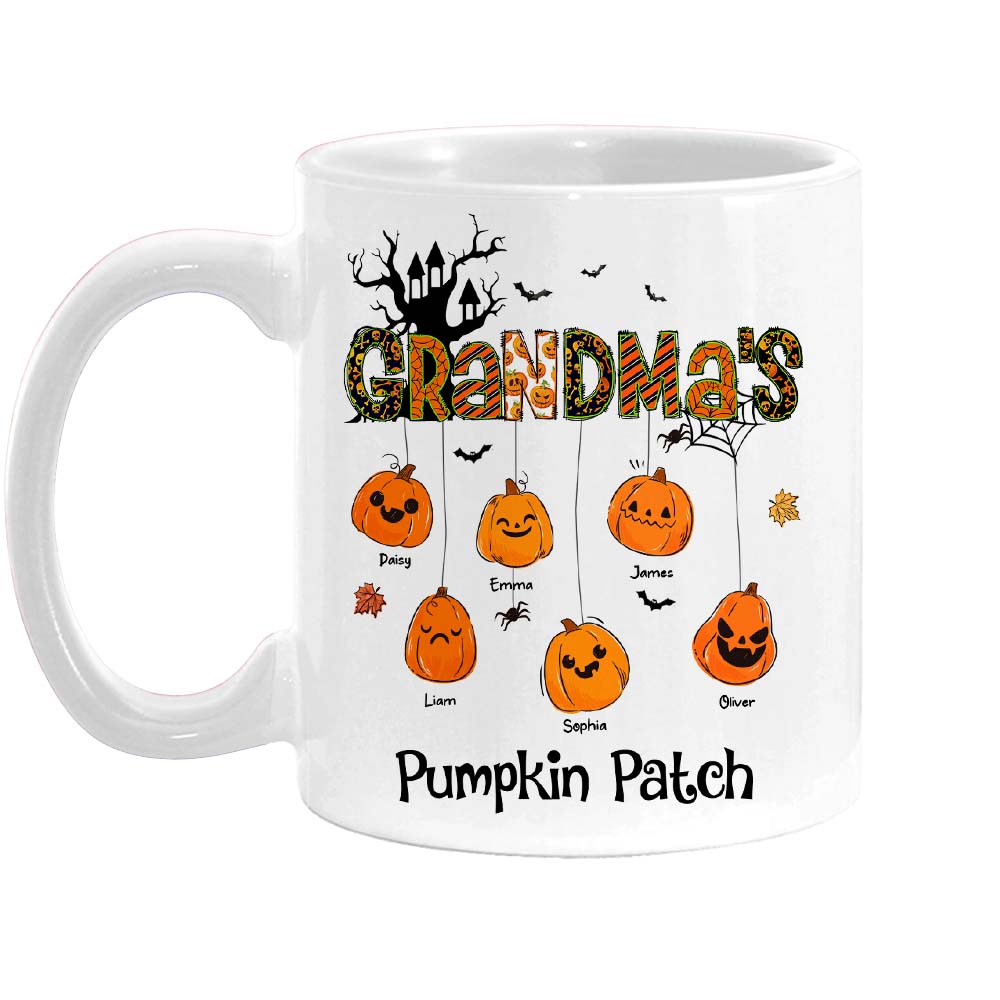 Personalized Gift For Grandma Hanging Pumpkin Patch Mug 27983 Primary Mockup