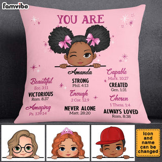 Personalized Gift For Granddaughter You Are Bible Verses Pillow 27994 Primary Mockup