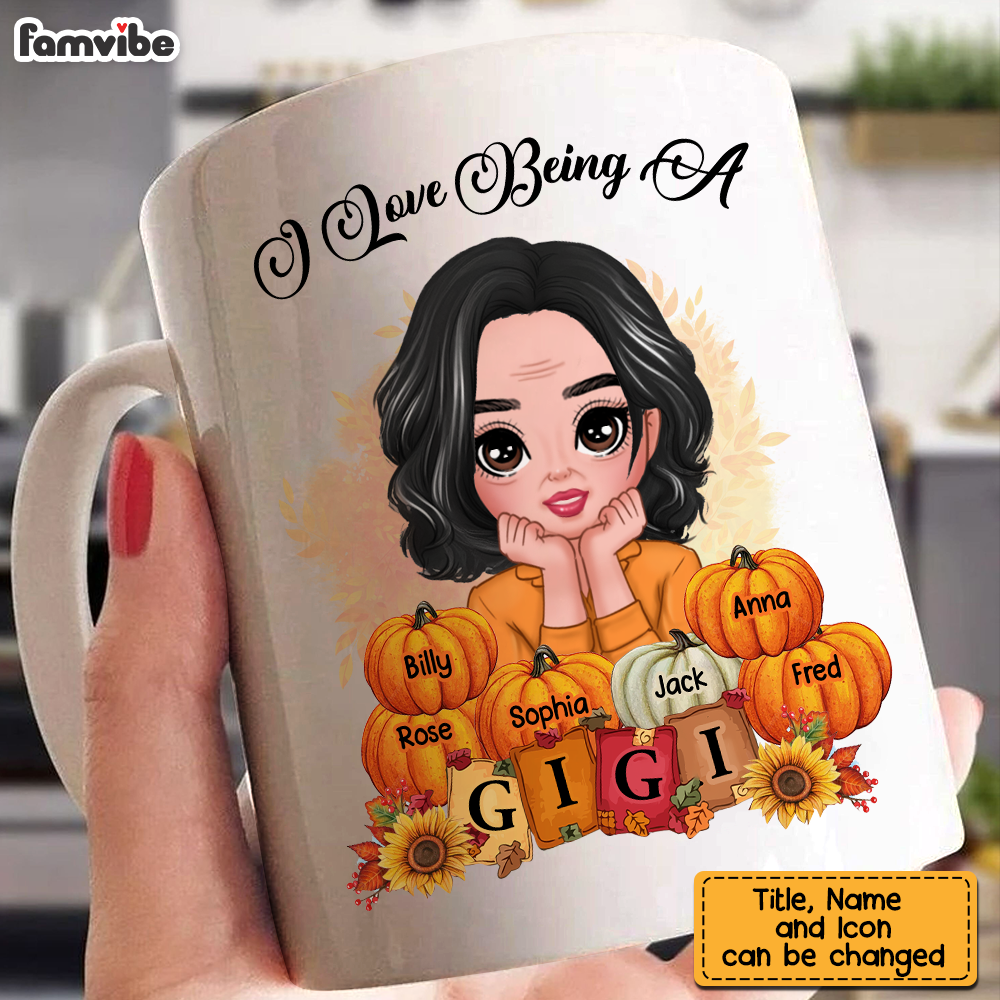 Personalized Gift For Grandma I Love Being A Gigi Autumn Mug 28012 Primary Mockup