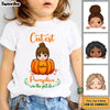 Personalized Gift For Granddaughter Cutest Pumpkin In The Patch Kid T Shirt 28194 1