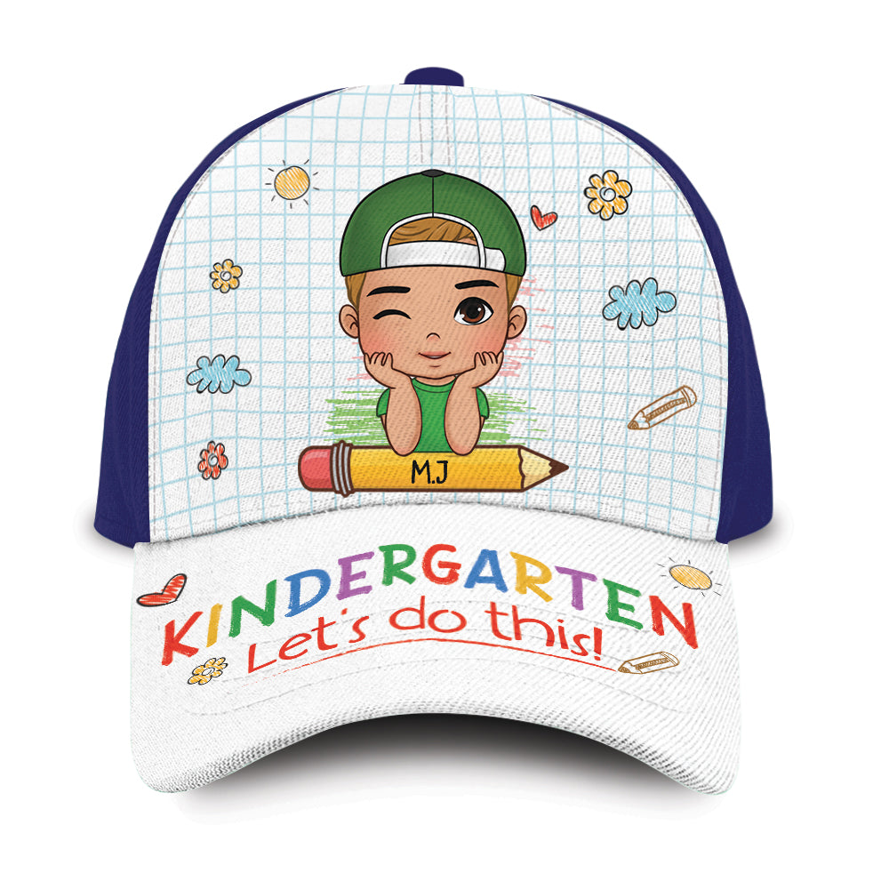 Personalized Kindergarten Let's Do This Back To School Cap 28204 Primary Mockup