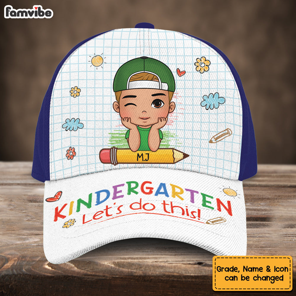 Personalized Kindergarten Let's Do This Back To School Cap 28204 Primary Mockup