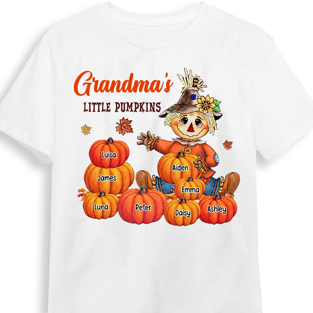 Personalized Gift For Grandma Little Pumpkin Shirt Hoodie Sweatshirt 28470 Primary Mockup