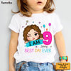 Personalized Birthday Gift For Granddaughter I Am 9 Kid T Shirt 29599 1