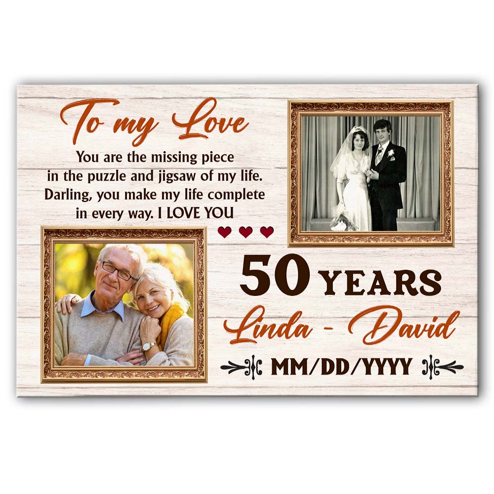 Personalized Anniversary Gift For Couple To My Love Canvas 29771 Primary Mockup