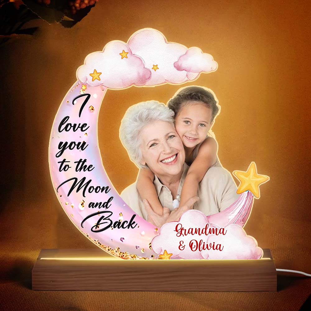 Personalized Gif For Granddaughter Custom Photo Plaque LED Lamp Night Light 31502 Primary Mockup