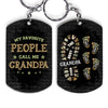 Personalized Gift For Grandpa Foot Prints Aluminum Keychain 32188 1